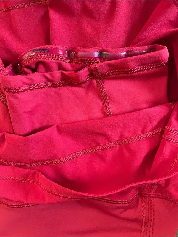LULULEMON Pace Rival Mid-Rise Skirt in Red Alabama BAMA Logo Size 0 - Image 8