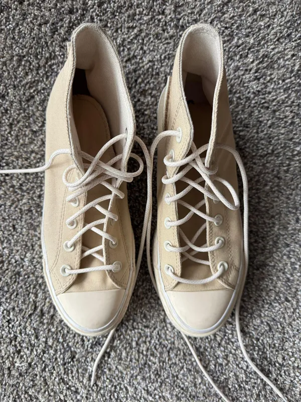 Converse Chuck Taylor All Star Lift Platform Canvas High 'Oat Milk' - Image 4