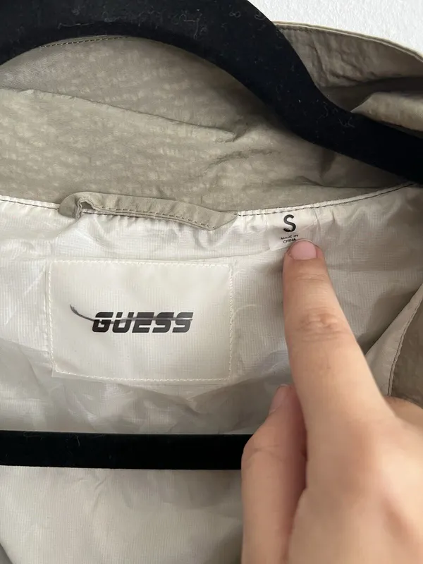 GUESS Color Block‎ Windbreaker Jacket, 80s Inspired Retro Vintage, Small - Image 3