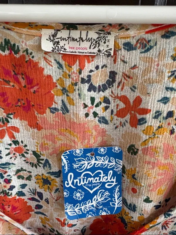 NWT Free People Say It To Me Floral Ruffled Bodysuit Size Medium - Image 5