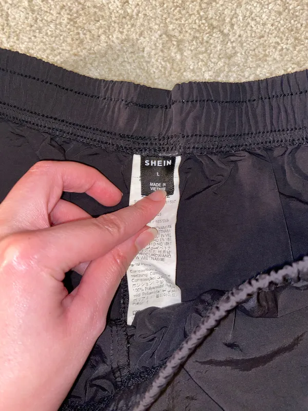SheIn Black White 3 Striped Athletic Shorts - Image 3