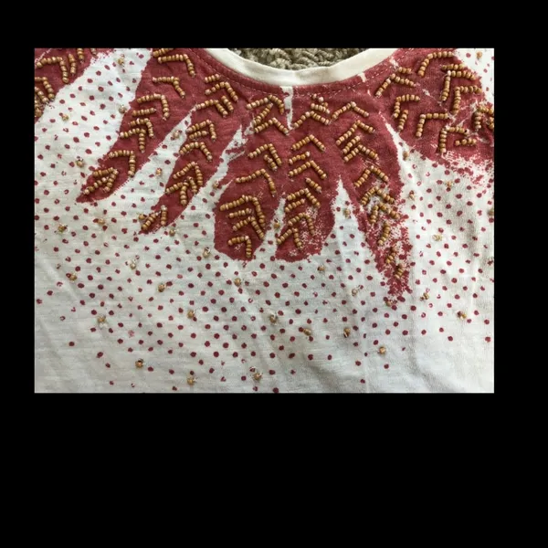 Ecote beaded polka dot tank Sz XS - Image 3