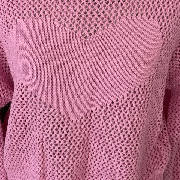Almost Famous Sweater Pink Sz XL Long Sleeve - Image 5