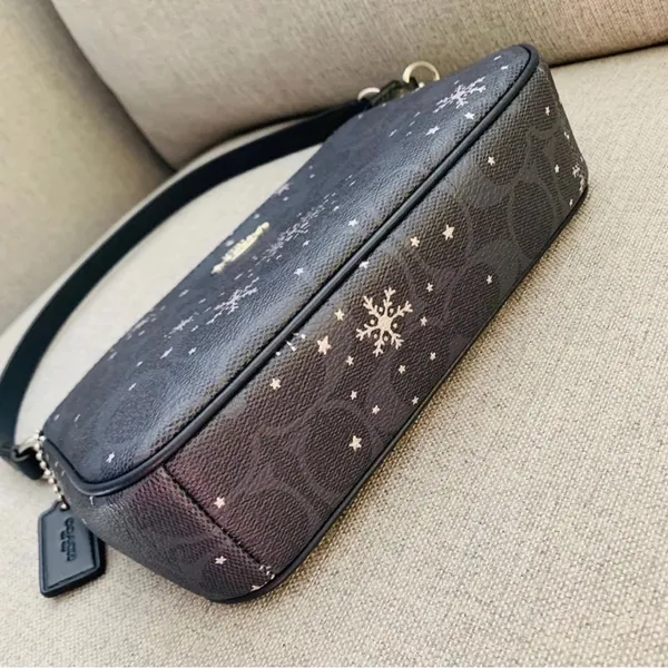 coach Nolita 19 In Signature Canvas With Snowflake Print c0091 - Image 2