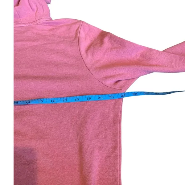 Nike Hoodie Women Medium‎ Pink Pullover Funnel Neck Sporty Athleisure Sweatshirt - Image 6