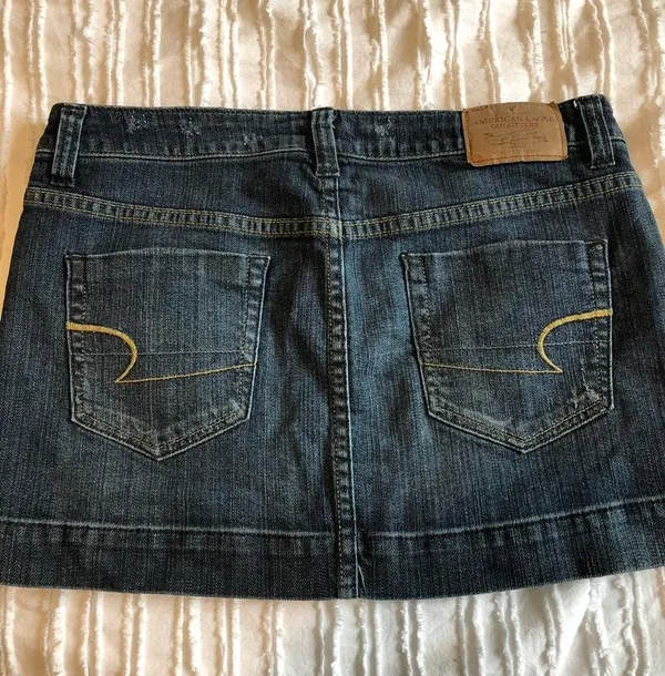 Denim Mini Skirt Blue Size 8 - Image 2