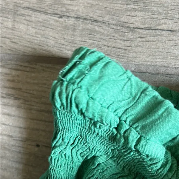 Forever 21 Teal Strapless Smocked Top - Image 3