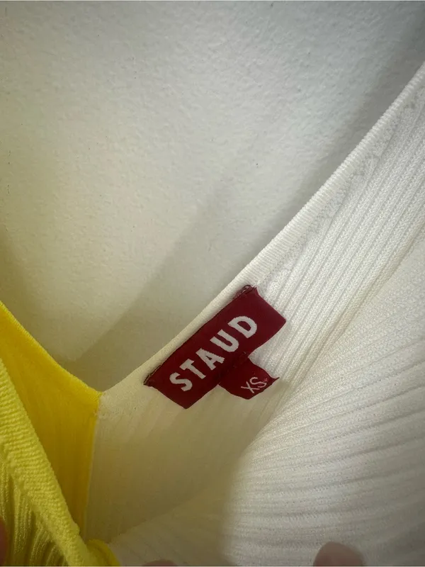 Staud Dress Yellow Size XS - Image 3