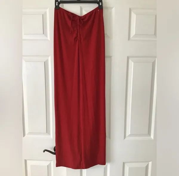SKIMS Brick Soft Lounge Ruched Skirt M - Image 2