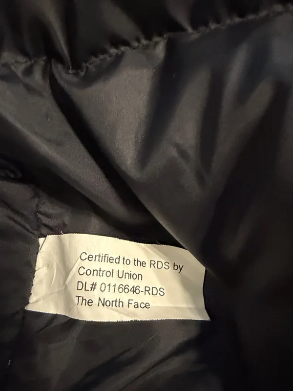 THE NORTH FACE Insulated Black Hooded Parka long size L 100% nylon and Goose - Image 10