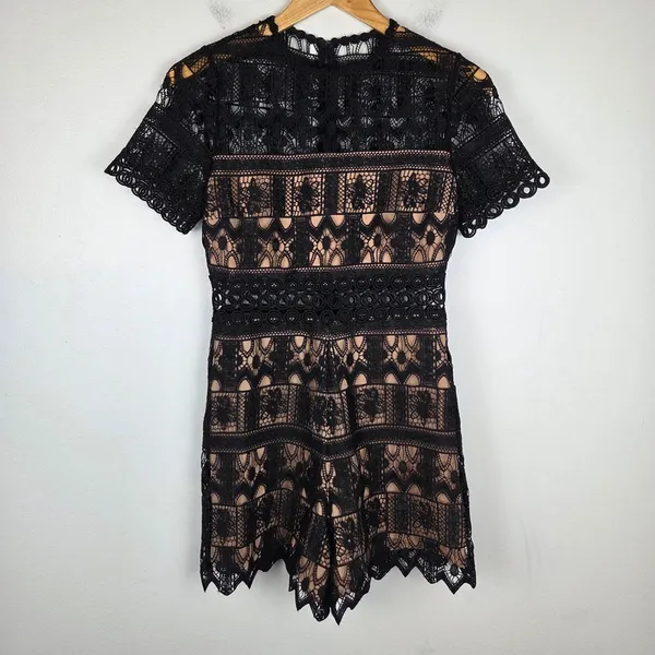 Alexis Alexandria Lace Dark Romantic Romper‎ Women’s Sz S - Image 3