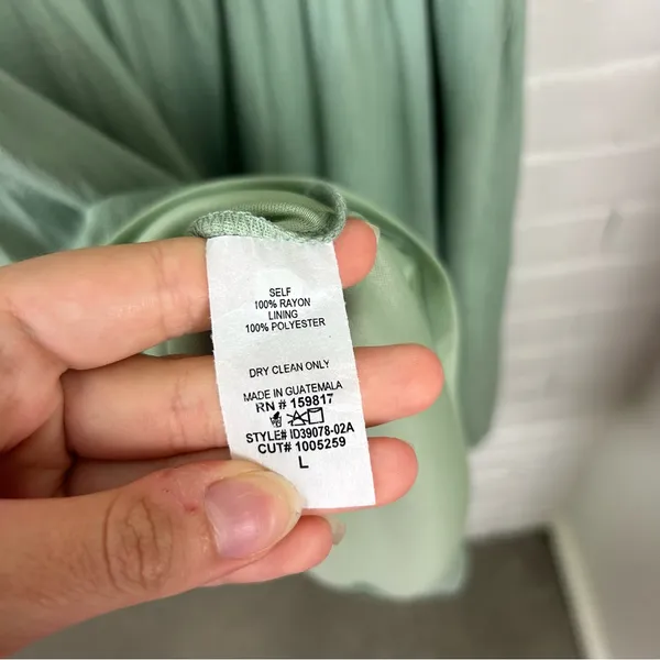 Altar’d State Green Puff Short Sleeve Dress Size L - Image 10
