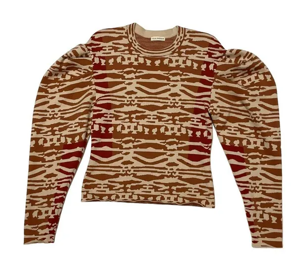 Ulla Johnson Livia Tigers Eye Jacquard Pullover - XL - Image 2