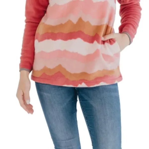 Simply Southern Classic Mountain Fleece Long Sleeve Crew Sweatshirt Small - Image 3