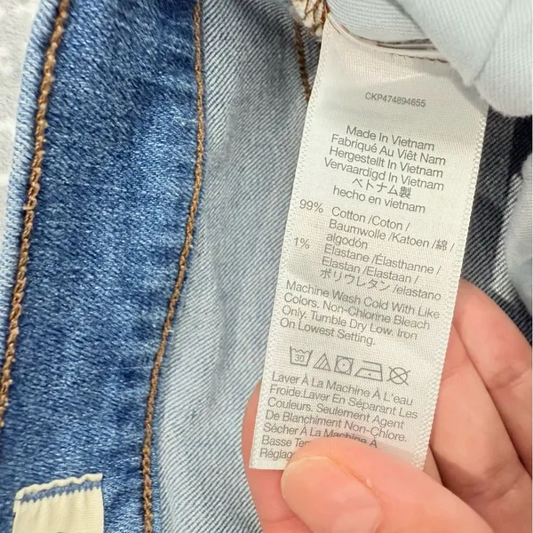 Madewell Kick Out Crop Jeans in Cherryville Blue Wash Size‎ 26 Tall Minimalist - Image 5