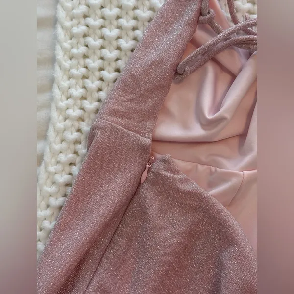 Babyboo Miley Maxi Dress Pink Sparkle - Image 5