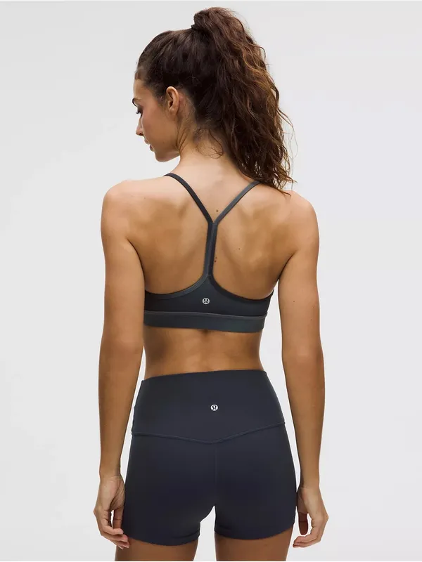 NWT Lululemon Flow Y Bra Nulu - Midnight Haze Mini Black Multi - 8 - Image 2