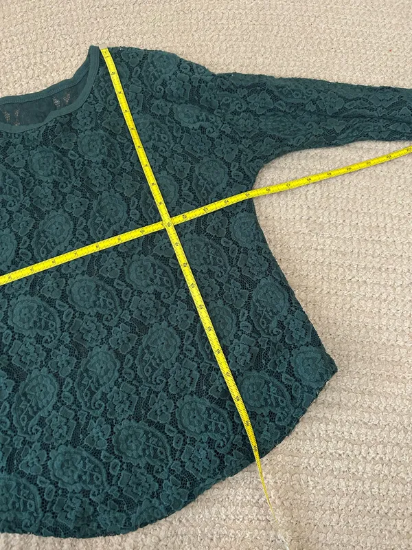 Emerald Green lace whimsygoth coquette top - Image 5