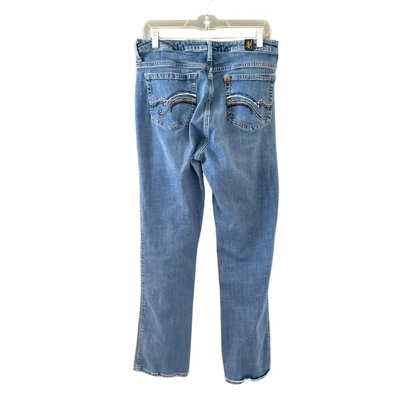 Wrangler Aura Instantly Slimming Jeans 10 Tall Medium Wash‎ Straight Western - Image 2