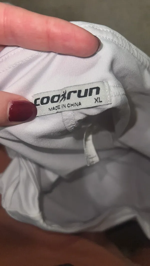 COORun Tennis Skirt White Size XL - Image 2