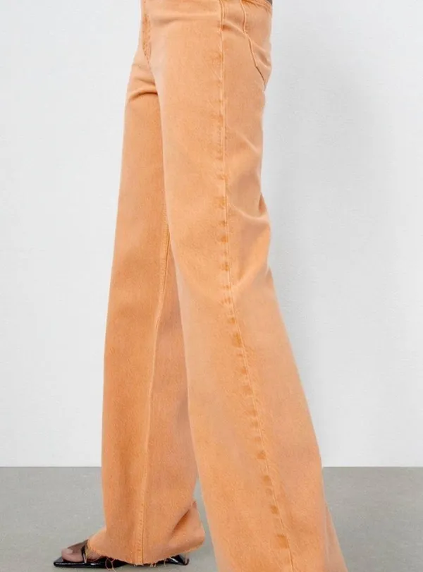 ZARA orange  mom jeans - Image 2