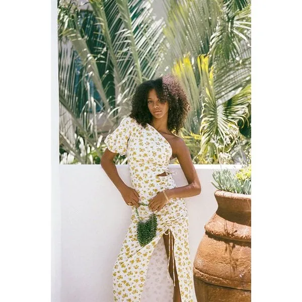 NEW‎ SABO Reverie Cutout Floral Dress Size Small Vacation Resortwear - Image 11