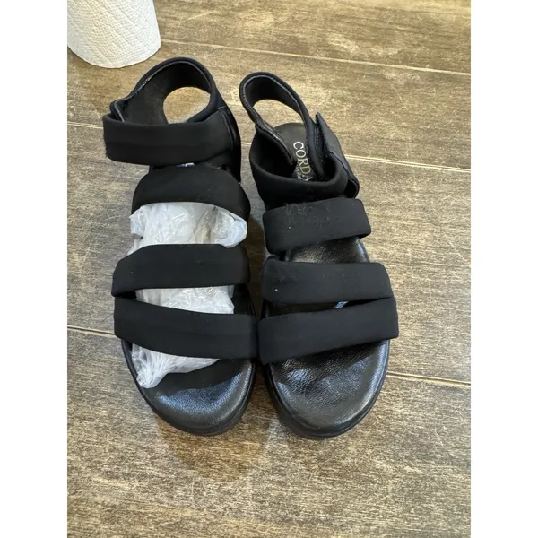 CORDANI Jillian Strappy Platform Sandal Black Size 38 US 7.5‎ - Image 3