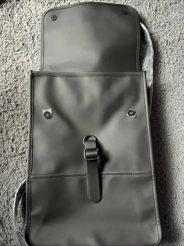Rains Black Backpack Mini new without tags waterproof - Image 9