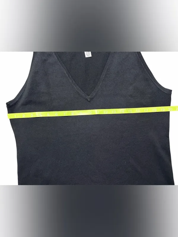 Lilly Pulitzer Black Silk Blend Tank XL - Image 4