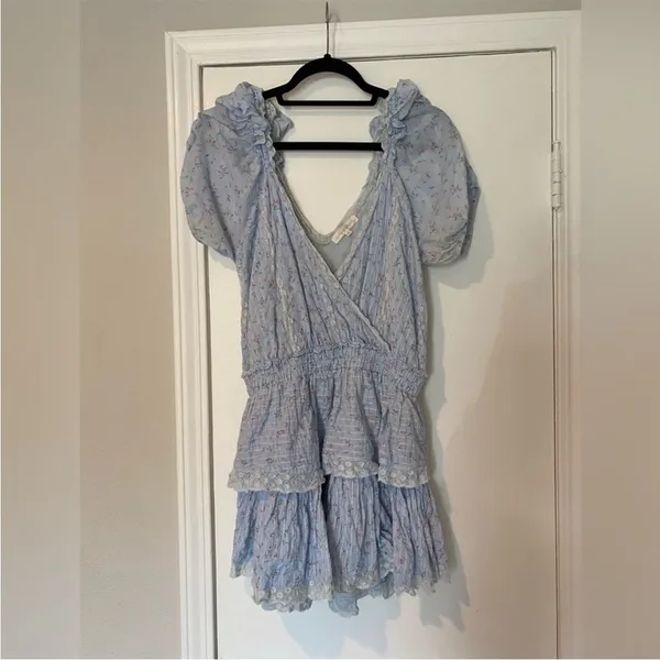 Love shack fancy Carlo combo mini dress xs - Image 3