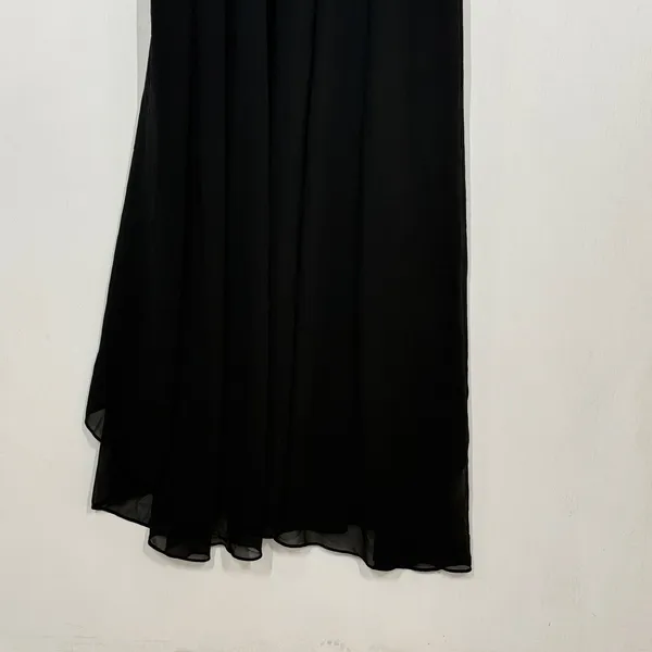 Lulus Ravishing Charm Maxi Dress Size Small‎ Black Ruffled Wrap High Low NWT - Image 12