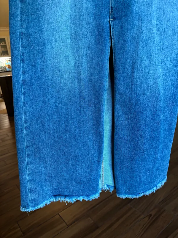 Denim Risen Skirt - Image 4