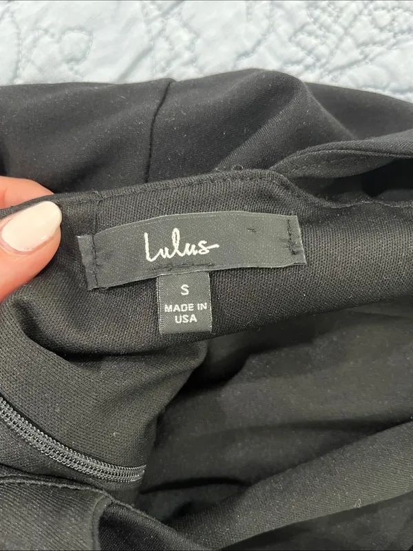 Lulu's Black Square Neck Midi Sheath Dress - Image 2