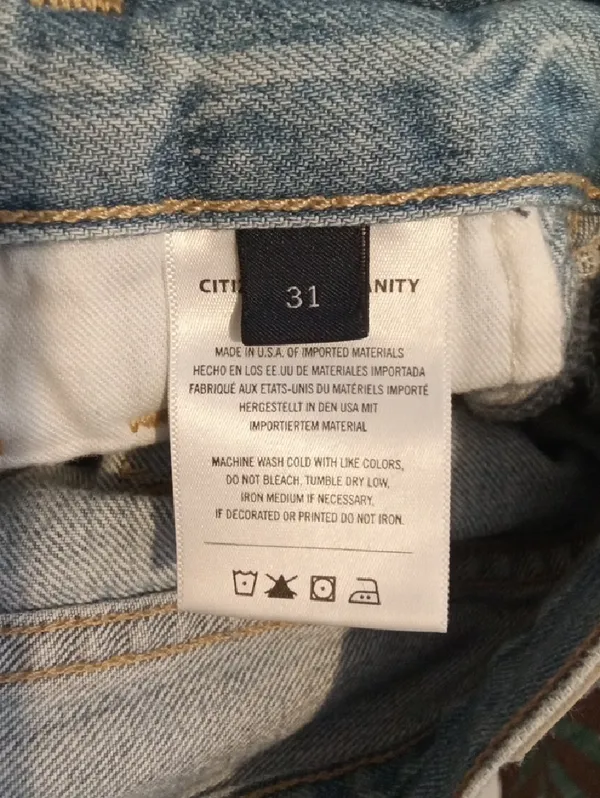 Citizens Of Humanity Gaucho Trousers Jeans High Waisted Wide Leg Womens 31 - Image 9