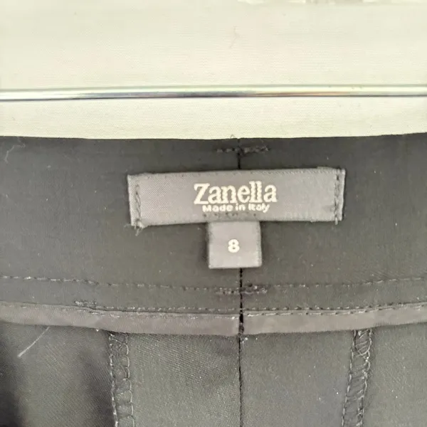 Zanella Made in Italy Black Stretch Wide Leg Trousers Dress Pants Womens 8‎ - Image 10