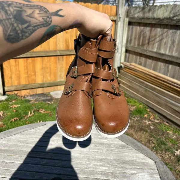 B.O.C. Kiley Motorcycle‎ Boot in brown size Women's size 10 - Image 8