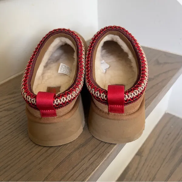 UGG Tazz II Platform Slip On Slippers in Chestnut Brown NWOB - Image 6