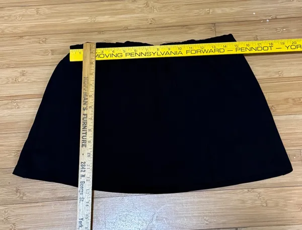 American Eagle Womens Black Large Skort With Slit Mini Skirt - Image 4