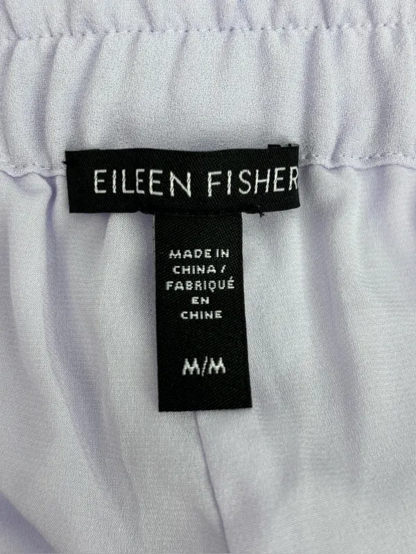 Eileen Fisher Crisp White Wide-Leg Elastic Waist Pants - Image 2