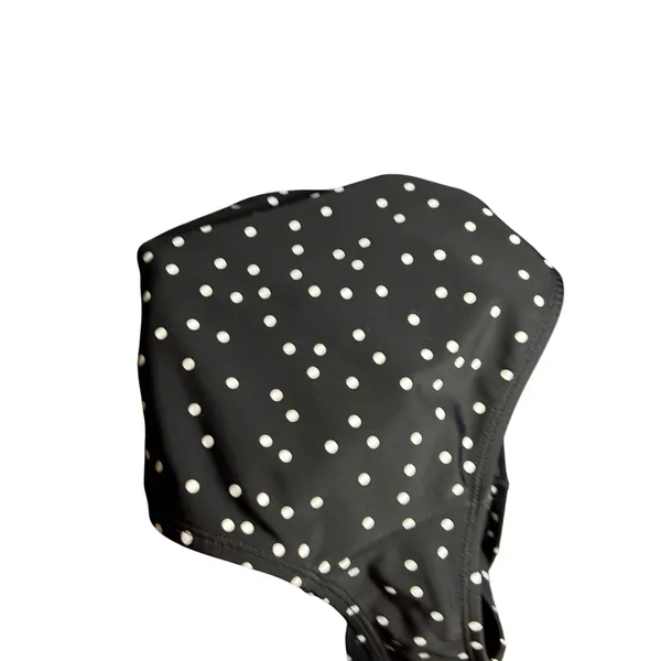 Black White Strappy Side Bikini Bottom Swim Medium Coquette Minimalist Y2K - Image 16