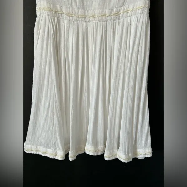 Free People Delightful Birds of Feather Dress in white Sz 4 - Image 7