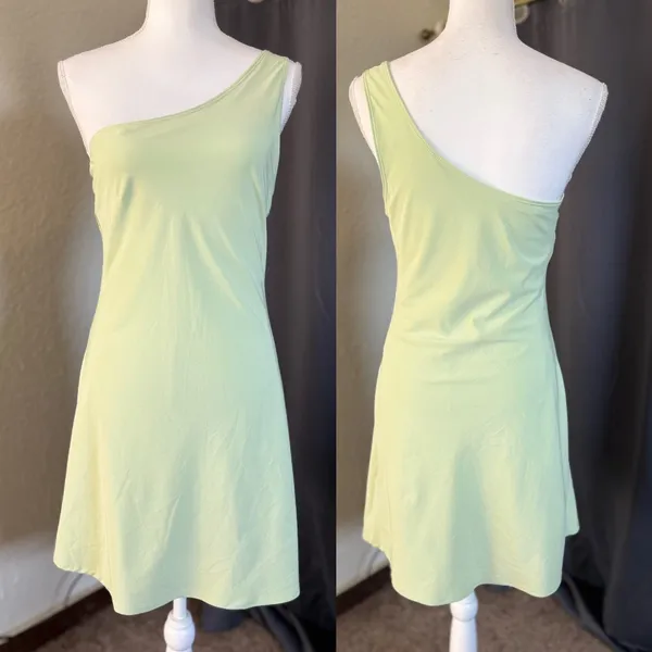 Abercrombie & Fitch Traveler One Shoulder Romper Womens MT Green - Image 8