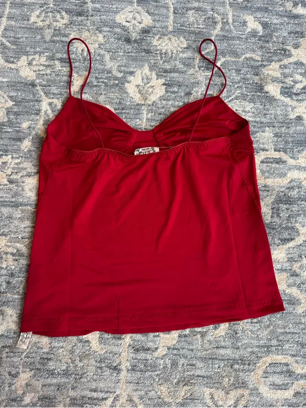 NWOT Free People Intimately My Way Triangle Cami in Deep Cherry Size Small - Image 7