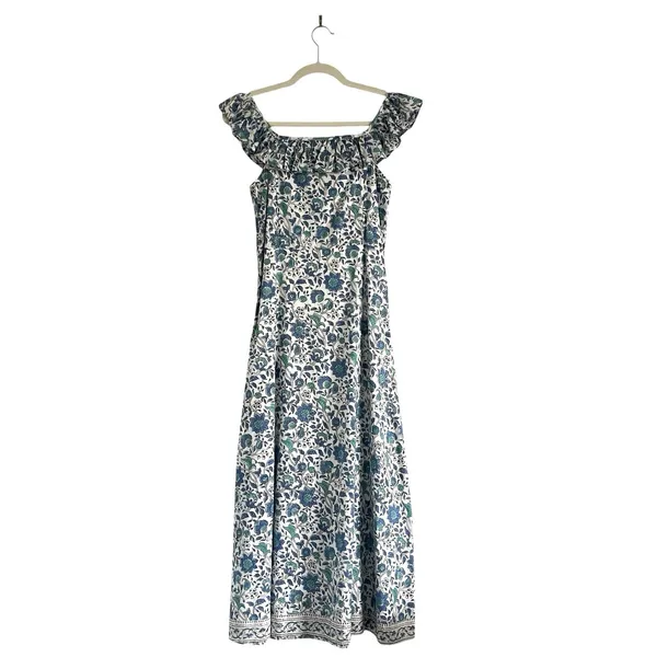 Tuckernuck Hello Dobson The Margaret Flutter Sleeve Floral Dress Sz XS Feminine Chic Modest - Image 4