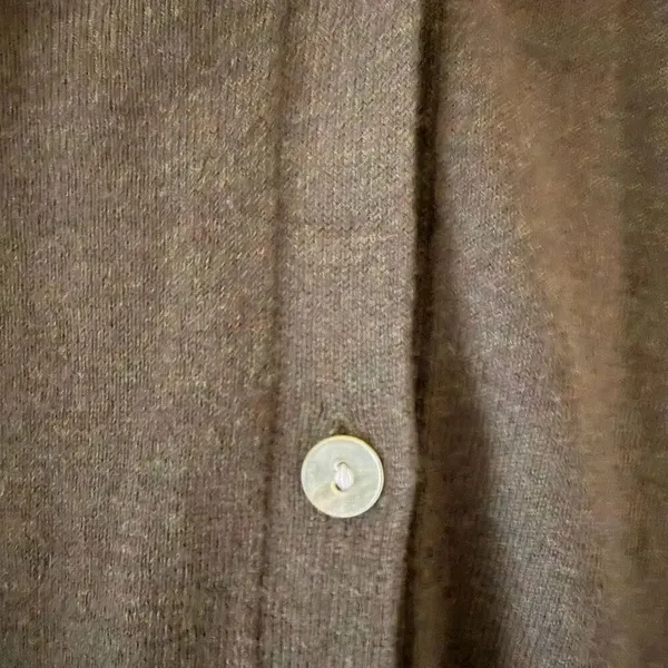 Zara V-Neck Olive Green Button Down Long Sleeves Lightweight Career Office Capsu - Image 7