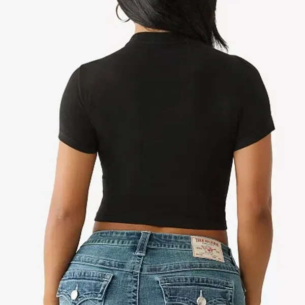 True Religion I Love True Religion Crew Neck T-Shirt Black Small NWT - Image 2