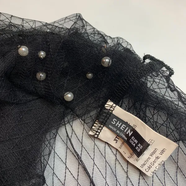 SheIn Pearl Sheer Top - Image 5