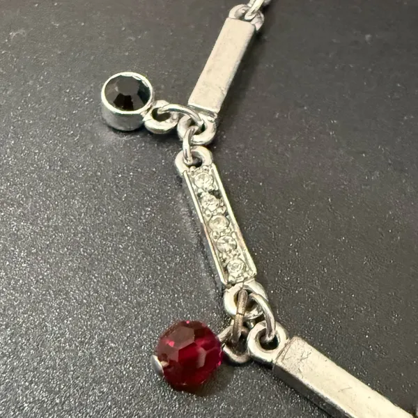 SWAROVSKI Crystal Swan Signed Silver-tone Toggle Bracelet 12.2g. - Image 11