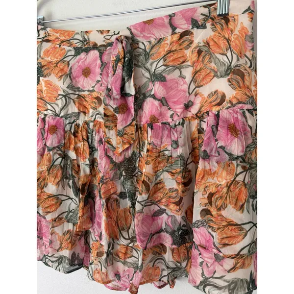 NWT Cecilia Pettersson for Anthropologie Floral Mini Skirt Size Large - Image 6