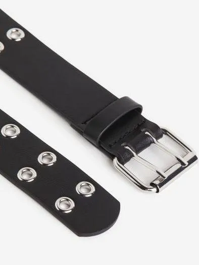 Aeropostale Black Grommet Belt - Image 2